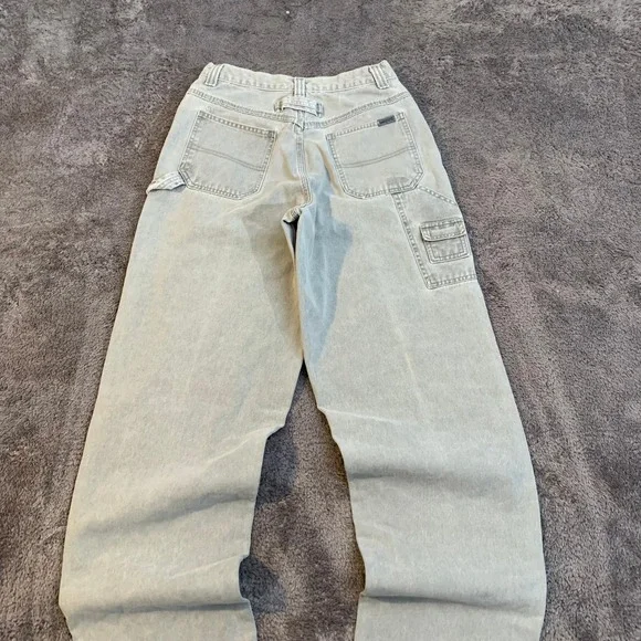 Lee Vintage Carpenter Jeans Baggy Sage Green Gray 28x32 Skater - Picture 2 of 8